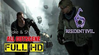 Resident Evil 6 Remastered All Cutscenes (Jake & Sherry Edition) Game Movie 720p 30FPS HD