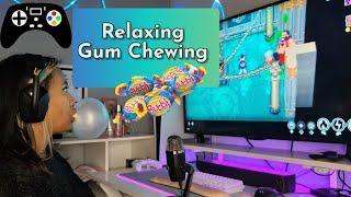 ASMR Chewing Anglo Bubbly Gum, Playing The Game , Mouth Sounds, Lofi