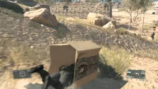 MGSV: The Phantom Pain - Long Cardboard Box Slide Guard Takedown