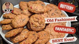 Buttery Fruit Cake Cookies - Old Fashioned Simple Ingredient Cooking