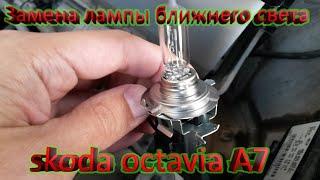 Замена лампы ближнего света на Skoda Octavia A7(часть 2)