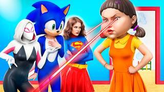 Как попасть в Игру в Кальмара для Супергероев?! Игра в Кальмара 3 сезон!