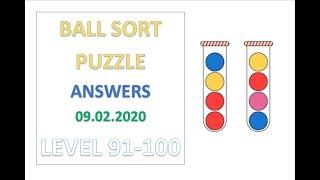 Ball Sort Puzzle Answers Level 91 92 93 94 95 96 97 98 99 100 Solutions Walkthrough