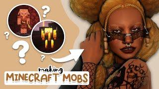 Creating Minecraft Mobs as Sims  | Sims 4 Create a Sim Challenge