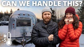 Tiny Home Build during WINTER in CANADA | Allison and James Ep.8