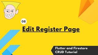 08-01 Build form with validation - Flutter, Firebase Auth and Firestore CRUD Tutorial