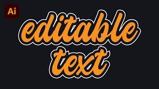 Text Effect in Illustrator - 1 MINUTE tutorial