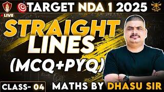 NDA 1 2025 Maths | Straight Lines MCQ & PYQ | NDA Free Online Coaching Classes | Dhasu Sir