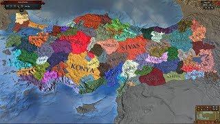 Europa Universalis 4 AI Timelapse - Turkey Universalis: Beta Mod 2019-4000