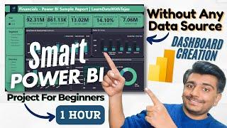 Power BI Tutorial For Beginners | Power BI Dashboard Project in English | Financials Sample Data