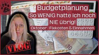 SPAREN Oktober Budget planen  Sehr wenig! ECHTE Einnahmen & Ausgaben #budgetplanung #vlog #geld