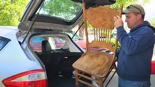 Cut up 2 thrift store chairs for this BRILLIANT idea!