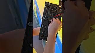 Repair the indoor LED wall.#ledwall #ledscreen #leddisplay #ledmodule #eagerled