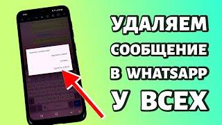 Как удалить сообщение в WhatsApp: у себя или у всех после 68 минут