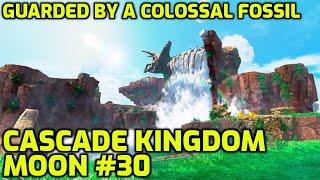 Super Mario Odyssey - Cascade Kingdom Moon #30 - Guarded by a Colossal Fossil