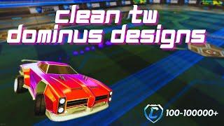 5 Clean Titanium White Dominus Designs (Full Presets) - Rocket League