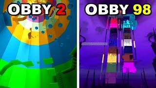 I Played 100 of Roblox's HARDEST Obbies.