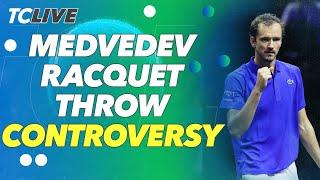 Should Medvedev have been defaulted for a racquet toss at Laver Cup? | TC Live