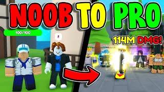 *INSANE!* Going Noob To Pro In Anime Warriors Simulator 2 in Roblox!