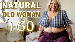 Natural Old Woman over 60 | Home Vibe | Chic Wisdom