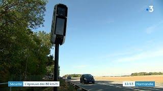 Limitations de vitesse : exemple de la RN 13 dans l'Eure