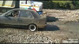 offroading with maruti esteem car for the 1st time... 