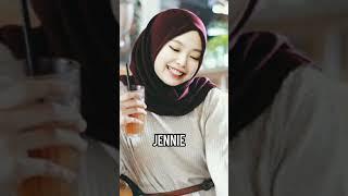 Blackpink members in  hijab .