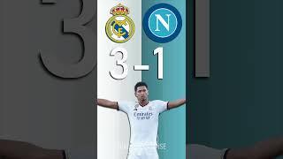 Real Madrid vs Napoli : UEFA Champions League Score Predictor - hit pause or screenshot