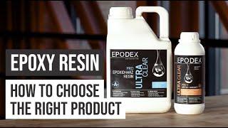 EPODEX Epoxy Resin Systems - System Comparison ECO, ECO+, ECO MAX, PRO, PRO + and PRO MAX