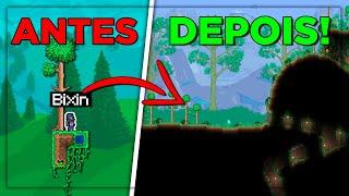 Transformei o SKYBLOCK em uma FLORESTA COMPLETA na MÃO! | Terraria skyblock