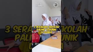 3 seragam sekolah paling terunik di dunia, nomer 3 keren banget #shorts