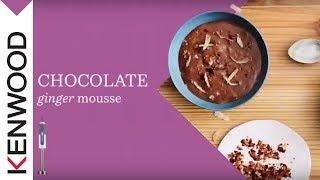 Chocolate and Ginger Mousse, made with the Kenwood Triblade System Hand Blender