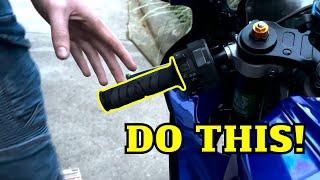 FAST and EASIEST Way to Change Motorcycle Grips