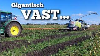 Hakselaar GIGANTISCH VAST op maisland | Boer Gerrit vlogt