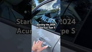 Starting the 2024 Acura TLX Type S #tlxtypes #asmr #carasmr #startthecar #shorts