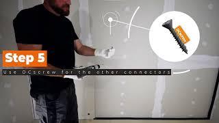 MUTE system installation guide on Drywall