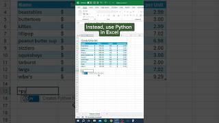 Python in Excel‼️ #excel #python