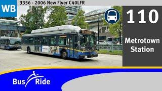 BusRide: TransLink (CMBC) - 110 Metrotown Station | New Flyer C40LFR (3356)