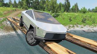 Cars vs Log Bridge #1 - BeamNG DRIVE | SmashChan