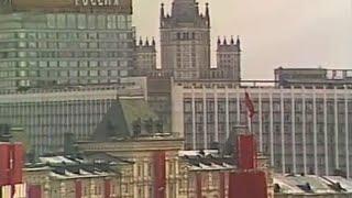 Парад войск на Красной площади в Москве, 7 ноября 1987 г. Кинохроника