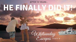 'HE FINALLY DID IT!' - Best PROPOSAL! Whitsunday Escapes PART B - Travelling Australia with KIDS