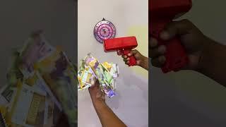 ₹500 MONEY RAIN GUN TESTING ️ #shorts #money #gun #ytshorts