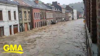 Massive rescue mission underway after devastating flooding in Europe l GMA