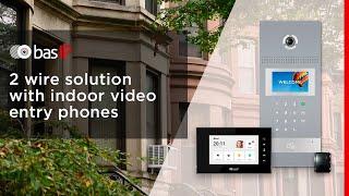 2-wire solution with indoor video entry phone BAS-IP AQ-07LW