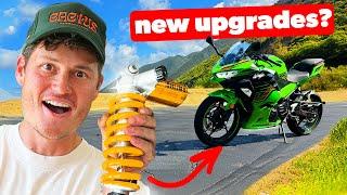 Are Motorcycle Suspension Upgrades Worth it? Project Ninja | BigTime