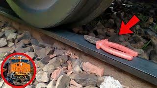 Train Vs. Metal Things Experiment OMG Ohh Noo  || Train Experiments @TrainExperiments