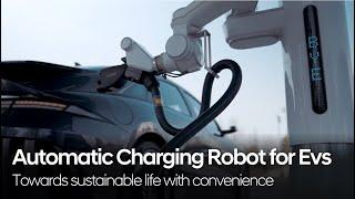 Newly Developed Automatic Charging Robot (ACR) For Electric Vehicles l Hyundai Motor Group