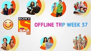 Sony Sab | Offline TRP Week 37 2021 |