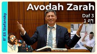 Daf Yomi Avodah Zarah Daf 3 by R’ Eli Stefansky