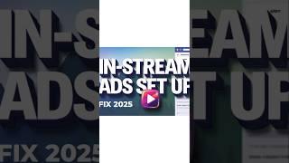 HOW TO SET UP INSTREAM ADS FIX FACEBOOK MONETIZATION #instreamadssetup  #shorts #instreamads #fix